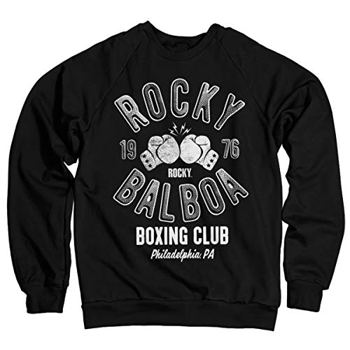 Rocky Offizielles Lizenzprodukt Balboa Boxing Club Sweatshirt (Schwarz) Large von Rocky