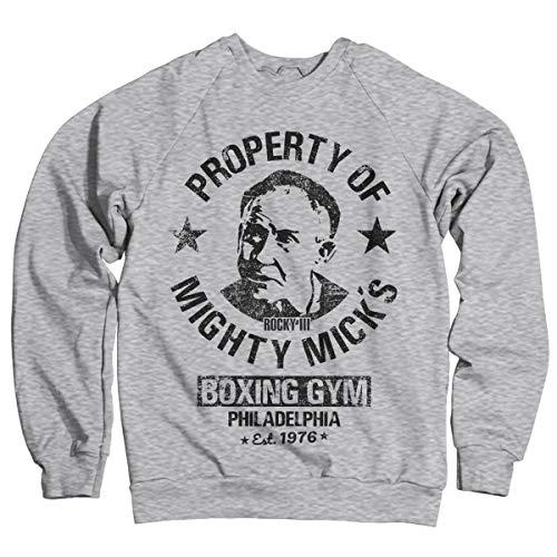 Rocky Offizielles Lizenzprodukt Mighty Mick's Gym Sweatshirt (Heather Gray) Large von Rocky