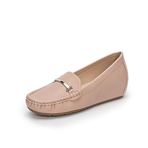 Rodawu Loafers Damen Mokassins Damen Gemütlich Slippers Freizeitschuhe Flache Fahren Schuhe Slippers Rosa EU38 von Rodawu