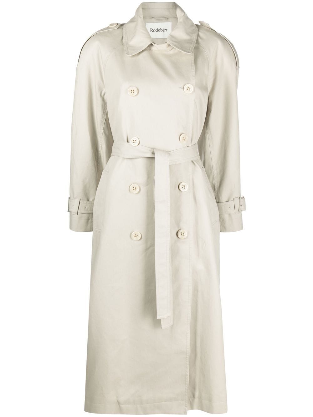 Rodebjer Doppelreihiger Trenchcoat - Nude von Rodebjer