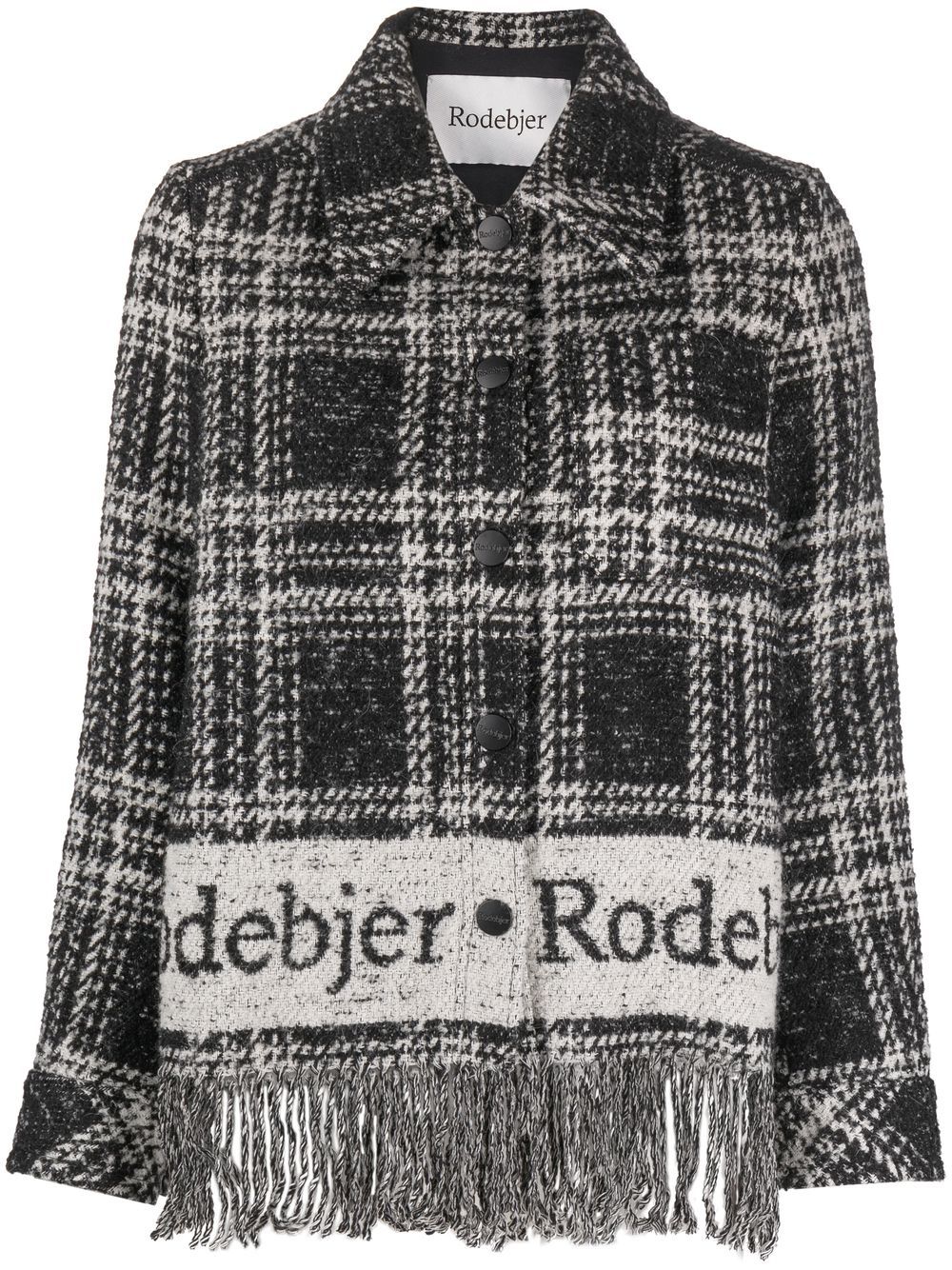 Rodebjer Olivia Jacke mit Logo-Print - Schwarz von Rodebjer