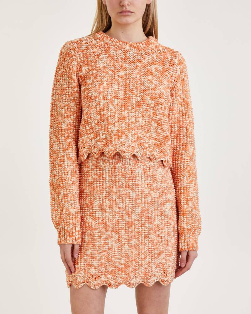 Rodebjer Sweater Tori Cropped Orange von Rodebjer