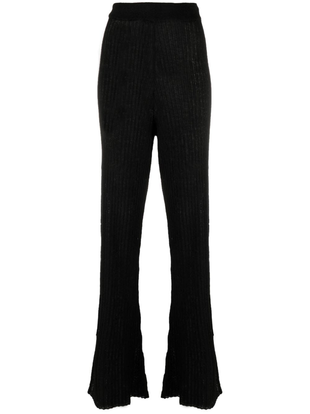 Rodebjer Ausgestellte High-Waist-Hose - Schwarz von Rodebjer