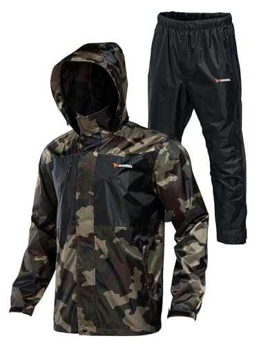 Rodeel Waterproof Fishing Rain Suit for Men (Rain Gear Jacket & Trouser Suit) von Rodeel
