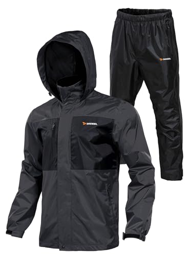 Rodeel Waterproof Fishing Rain Suit for Men (Rain Gear Jacket & Trouser Suit) von Rodeel