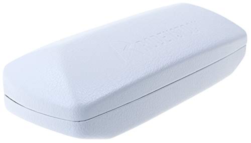 Edles RODENSTOCK Hartschalen-Etui mit stabilem Metallscharnier aus hellgrauem Kunstleder von Rodenstock