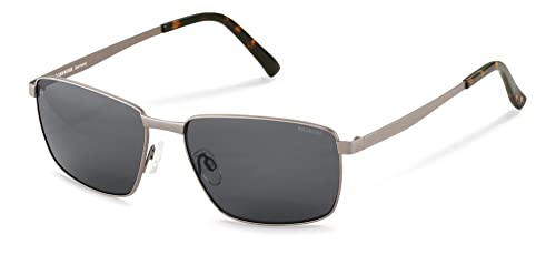 Rodenstock - Herren Classic Sonnenbrillen - UV400 Schutz - Brillenbügel aus Edelstahl - R1444, B, 58, Dark Gun, Havana von Rodenstock