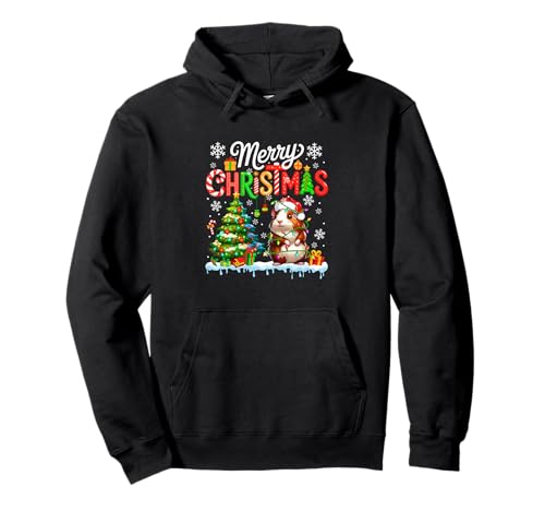 Frohe Weihnachten Santa Meerschweinchen buntes Kostüm Kinder Pullover Hoodie von Rodent Christmas Costume