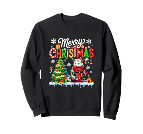 Frohe Weihnachten Santa Opossum buntes Kostüm Kinder Kleinkind Sweatshirt von Rodent Christmas Costume