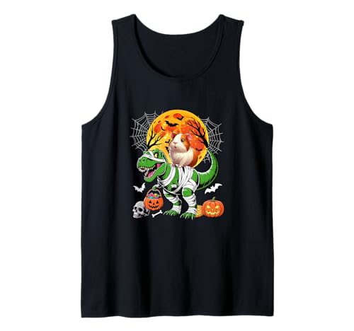 Guinea Pig Riding T-Rex Cosplay Mummy Halloween Costume Kids Tank Top von Rodent Christmas Costume