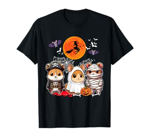 Three Funny Hamsters Costume Pirate Boo Mummy Halloween Kids T-Shirt Three Funny Hamsters Costume Pirate Boo Mummy Halloween Kids T-Shirt von Rodent Thanksgiving Costume