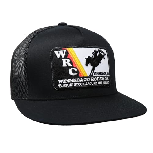 Rodeo Time Dale Brisby Winnebago Ranch WRC Adjustable Snapback Hat, Schwarz, Einheitsgröße von Rodeo Time