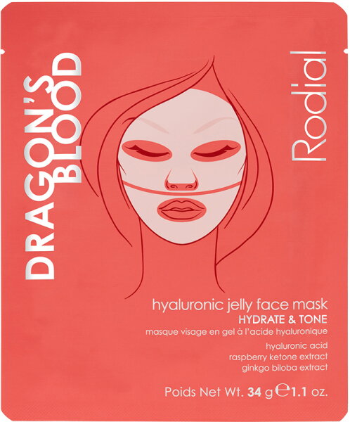 Rodial Dragon's Blood Hyaluronic Jelly Face Mask x4 pack 4 Stk. von Rodial