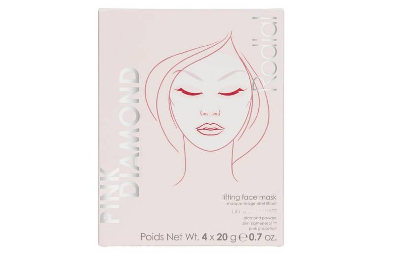 Rodial Gesichtsmaske Rodial Gesichtsmaske Pink Diamond Lifting Mask Vliesmaske mit Glycerin, Grapefruitextrakt und Diamantpuder, feuchtigkeitsspendend, ausgleichend und hautverbessernd, Einzelanwendung., 1-tlg. von Rodial