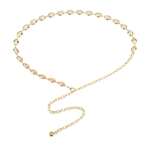 Damen Metall Taillenkette Frauen Strand Muschel Kette Bohemian Kleid Zubehör Gürtel von Rodsah