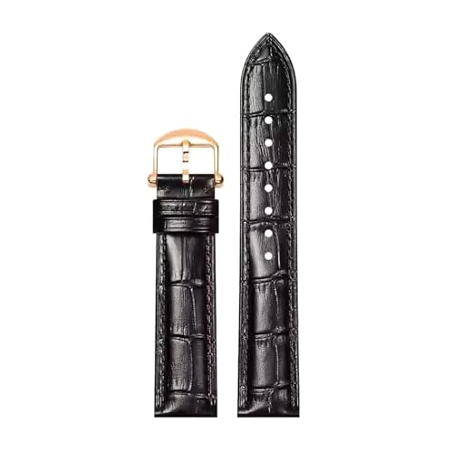 Rodsah Echtlederarmband, 15–22 mm, farbiges Lederarmband, Uhrenzubehör,22mm von Rodsah