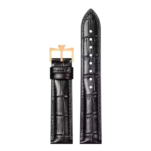 Rodsah Ersatz-Lederarmband, 15–16 mm, 17–18 mm, 19–20 mm, für Herren- und Damenuhrenzubehör,20mm von Rodsah