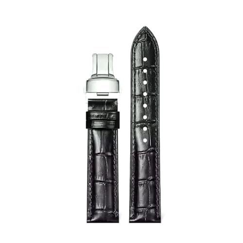 Rodsah Herren-Vintage-Lederarmband 12–22 mm, wasserdicht, atmungsaktiv, handgefertigt, mit Nähten,15mm von Rodsah