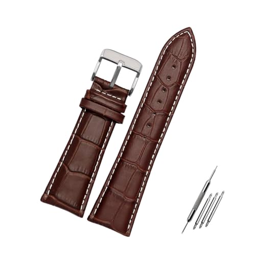 Rodsah Uhrenarmband 23 mm, 24 mm, 26 mm, 28 mm, große Breite, schwarz-braun, universelle Uhrenarmbänder für Herrenuhrenzubehör,26mm von Rodsah