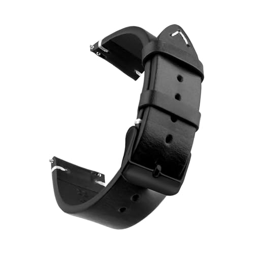 Rodsah Vintage Echtleder-Uhrenarmband, Schnellverschluss, 18 mm/19 mm/20 mm/21 mm/22 mm/24 mm Uhrenarmbänder,24mm von Rodsah