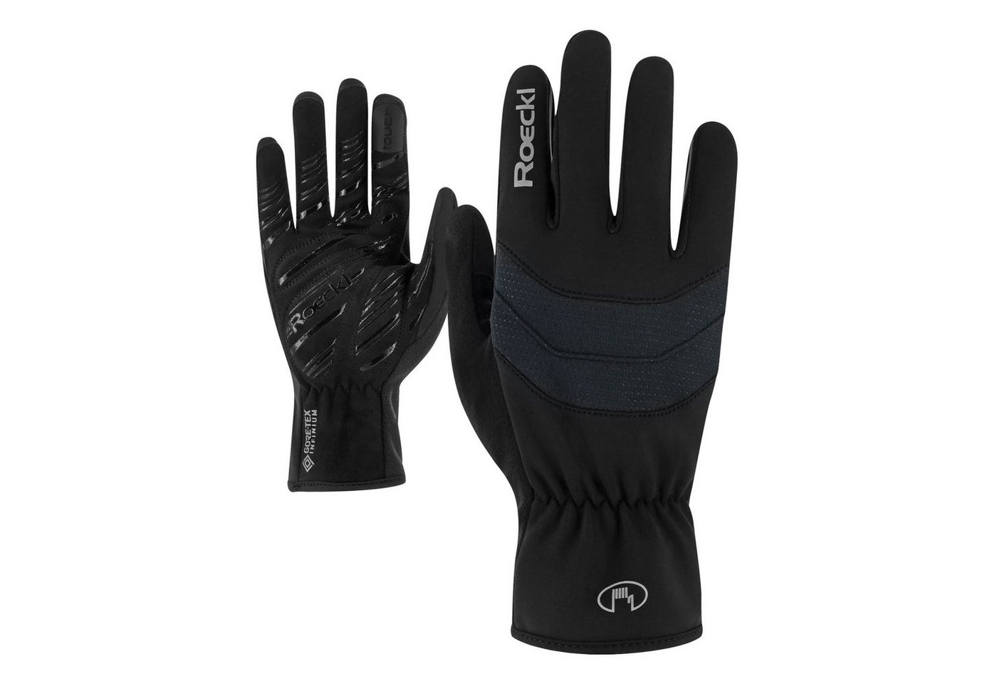 Roeckl SPORTS Fahrradhandschuhe Raiano mit Markenschriftzug und -logo von Roeckl SPORTS
