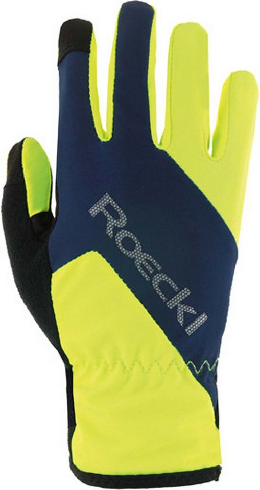 Roeckl SPORTS Fahrradhandschuhe Zarasai FLUO YELLOW/DRESS BLUE von Roeckl SPORTS