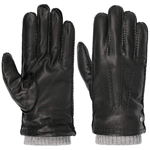 Roeckl Cardiff Lederhandschuhe Fingerhandschuhe Handschuhe Herrenhandschuhe (9 HS - schwarz-grau) von Roeckl