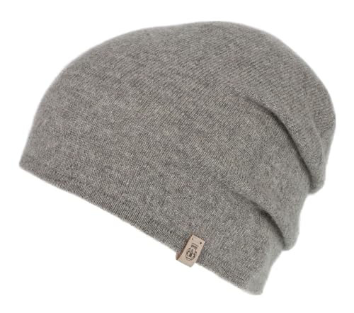 Roeckl Damen Beanie-Mütze Kaschmir Grau, Größe OneSize von Roeckl