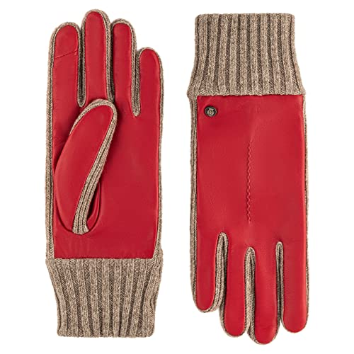 Roeckl Damen Calw Touch Lederhandschuhe, Rose hip, 6.5 von Roeckl