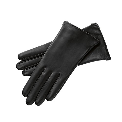 Roeckl Damen Handschuhe Colour Power, Gr. 7.5, Schwarz (black 000) von Roeckl