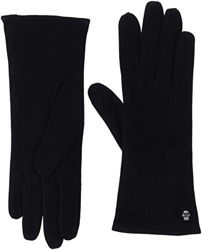 Roeckl Damen Edelklassiker Velours Handschuhe, Schwarz (Black 000), 6.5 (Herstellergröße: 6, 5) von Roeckl