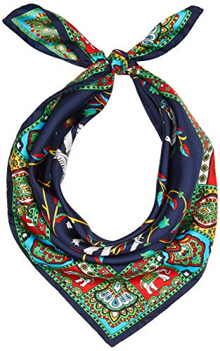 Roeckl Damen Elephant Garden 53x53 Mode-Schal, Multi Navy, ONE Size von Roeckl