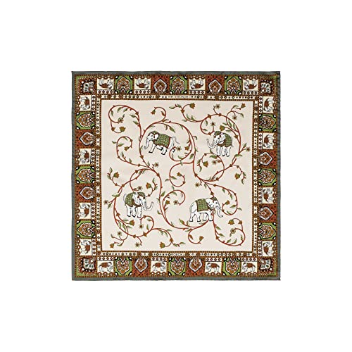 Roeckl Damen Elephant Garden 53x53 Tuch, Multi Olive, Einheitsgröße von Roeckl