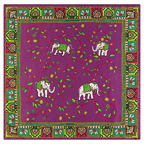 Roeckl Damen Elephant Garden 53x53 Tuch, Violet, Einheitsgröße von Roeckl