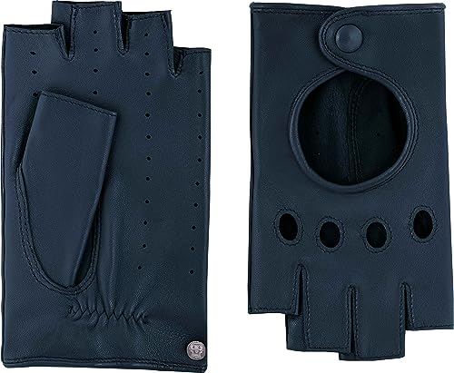 Roeckl Damen Florenz Autofahrer Lederhandschuhe, Navy, 7,5 von Roeckl