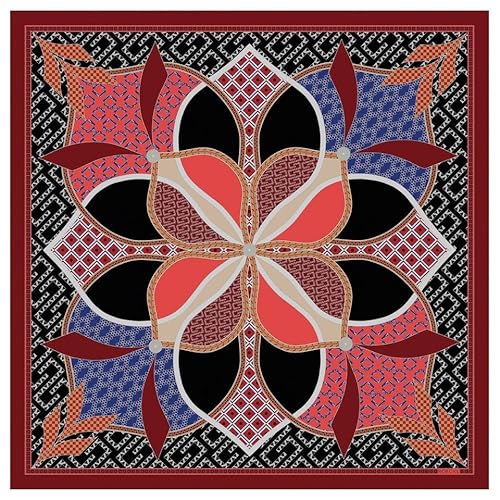 Roeckl Damen Flower Mandala 53x53 Tuch, Black Multi, Einheitsgröße von Roeckl