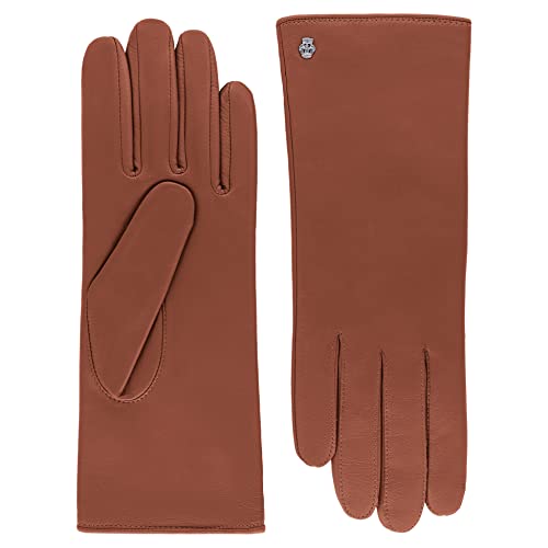 Roeckl Damen Hamborg Lederhandschuhe, cognac, 8 EU von Roeckl