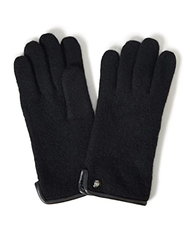 Roeckl Damen Klassischer Walkhandschuh Handschuhe, Schwarz (Black 000), 7 EU von Roeckl