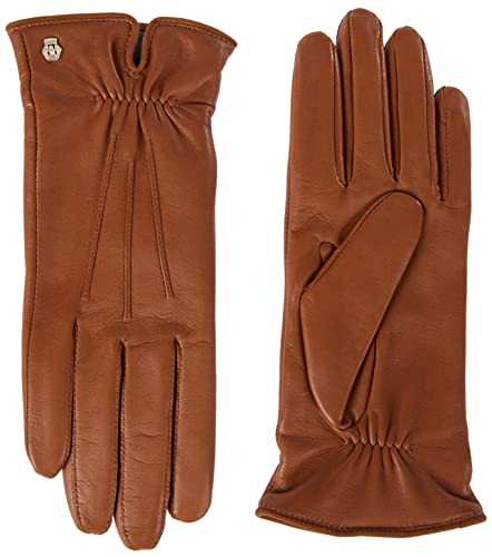 Roeckl Damen Klassiker-Gerafft Handschuhe, Braun, 6,5 von Roeckl