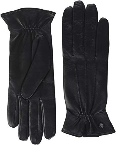 Roeckl Damen Klassiker Gerafft Handschuhe, Schwarz (Black 000), 7 von Roeckl