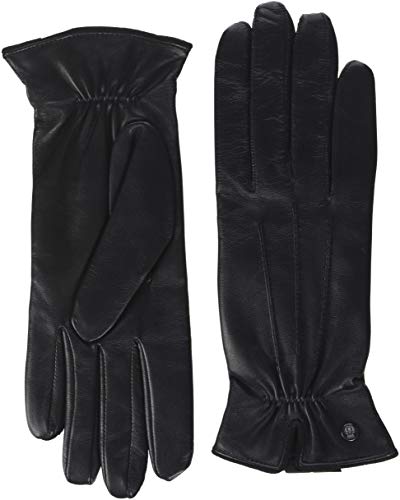 Roeckl Damen Klassiker Gerafft Handschuhe, Schwarz (Black 000), 7.5 (Herstellergröße: 7, 5) von Roeckl