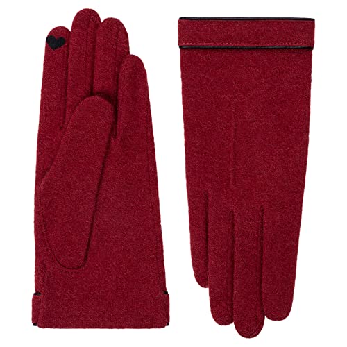 Roeckl Damen Leather Piping Touch Handschuh, Classic red, 7.5 von Roeckl