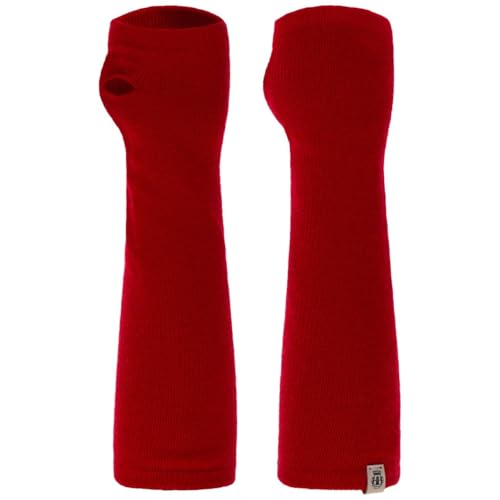 Roeckl Damen Strick Essential Stulpe 23051-351 Farbe Gelb 248 Handschuhe, Dunkelrot, Einheitsgröße von Roeckl