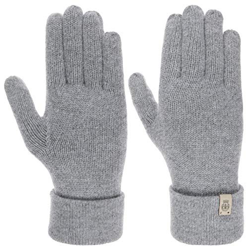 Roeckl Fingerhandschuhe Handschuhe mit Kaschmir Strickhandschuhe (One Size - hellgrau) von Roeckl