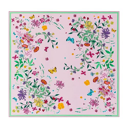 Roeckl Flower Field 100x100 Schal, Multi Rose, Standard von Roeckl