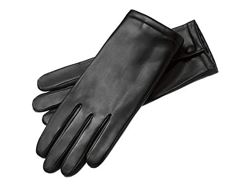 Roeckl Glacéklassiker Kaschmir Lederhandschuhe für Herren - Schwarz (0) - 21,5 cm (8) von Roeckl