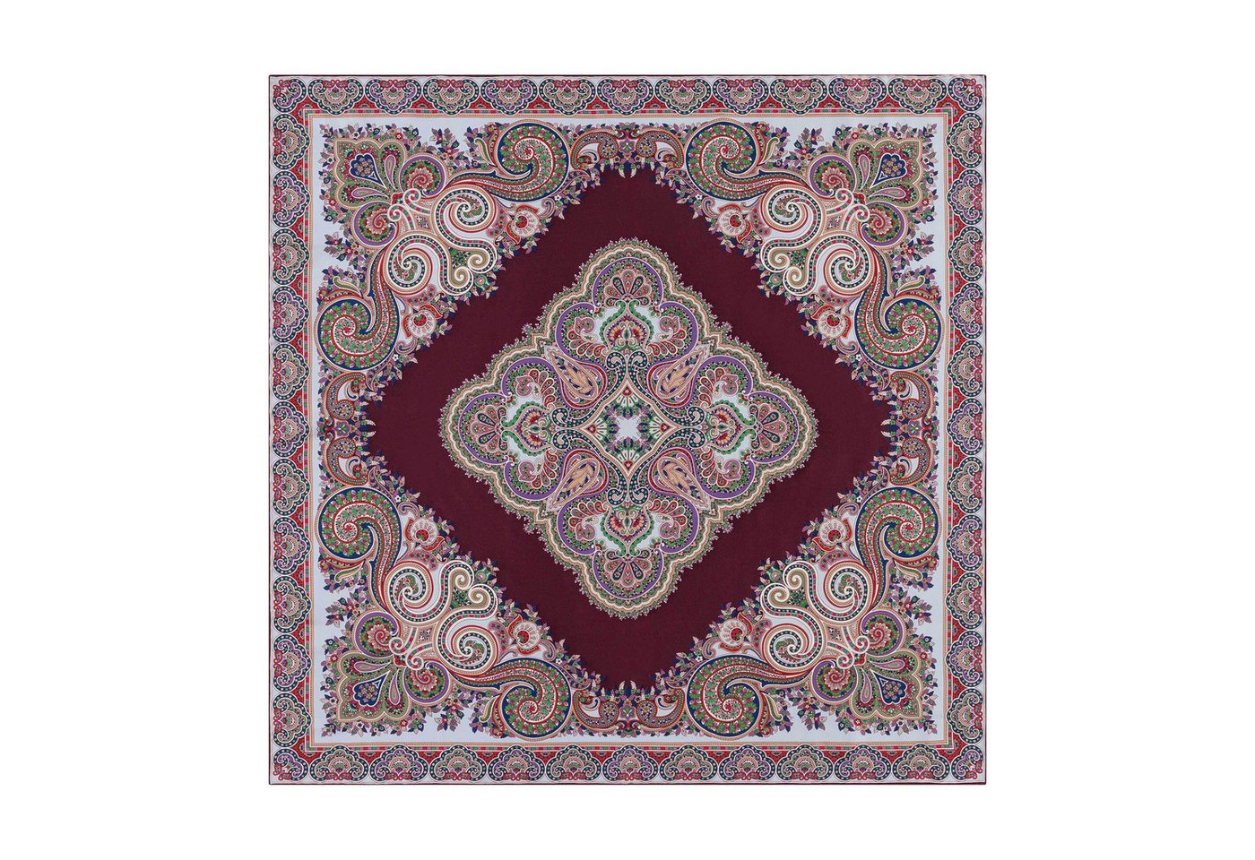 Roeckl Halstuch Square Garden Paisley Seidentuch Roeckl, (Kein Set, Kein Set), Seidentuch mit orientalischem Muster von Roeckl