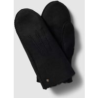 Roeckl Fingerlose Handschuhe aus echtem Lammfell in Black, Größe 7,5 von Roeckl