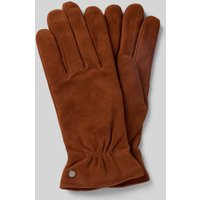 Roeckl Handschuhe aus Leder Modell 'Strassburg' in Cognac, Größe 7 von Roeckl