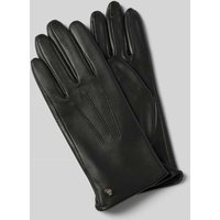 Roeckl Handschuhe aus Leder mit Label-Detail Modell 'TALLIN TOUCH' in Black, Größe 7 von Roeckl
